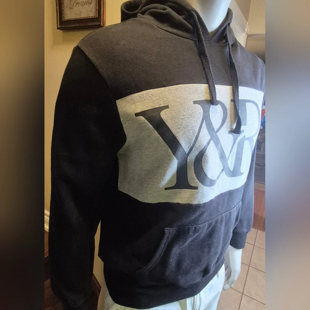 Young & Reckless Black and Gray Sweatshirt Hoodie - Picture 10 of 11